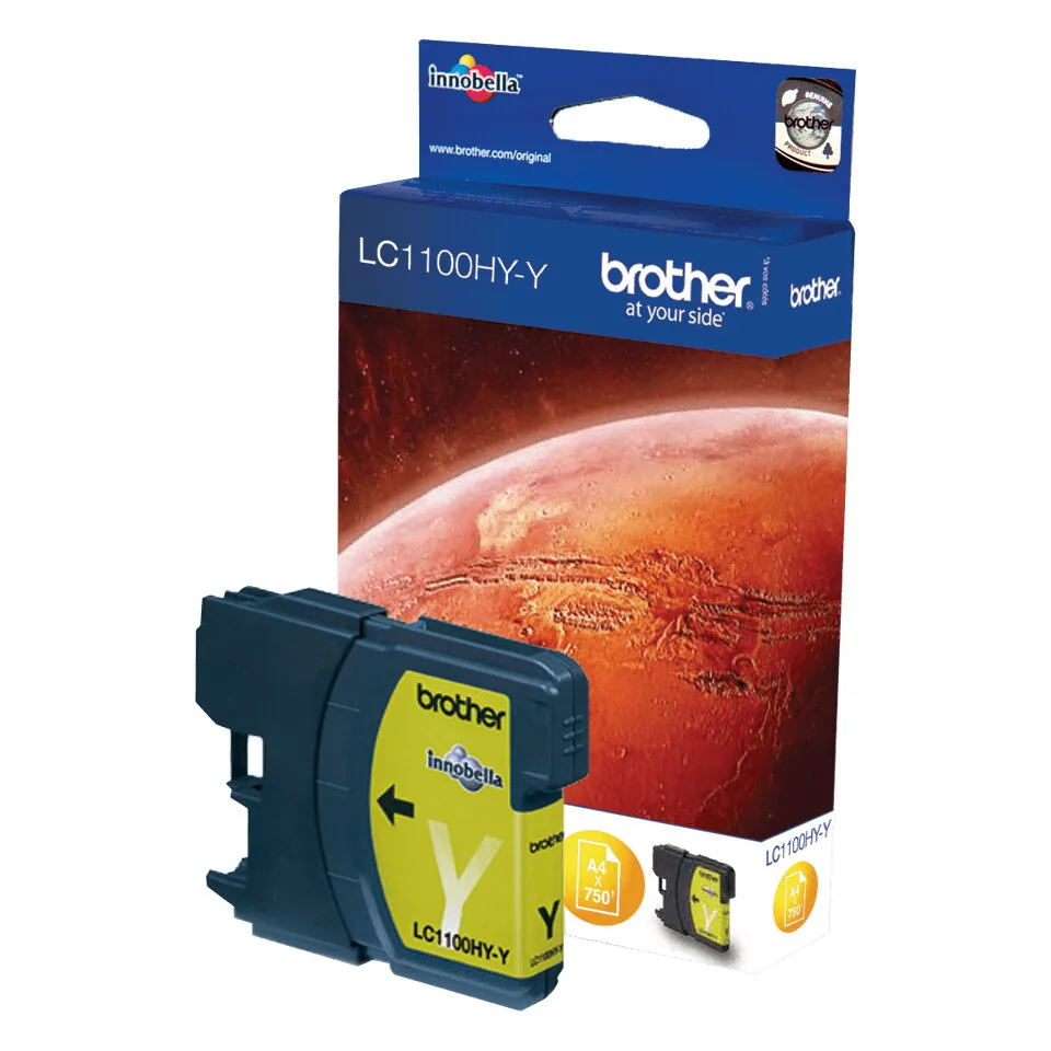 Brother LC1100HYY Druckerpatrone 1 Stück(e) Original Hohe (XL-) Ausbeute Gelb – Bild 1