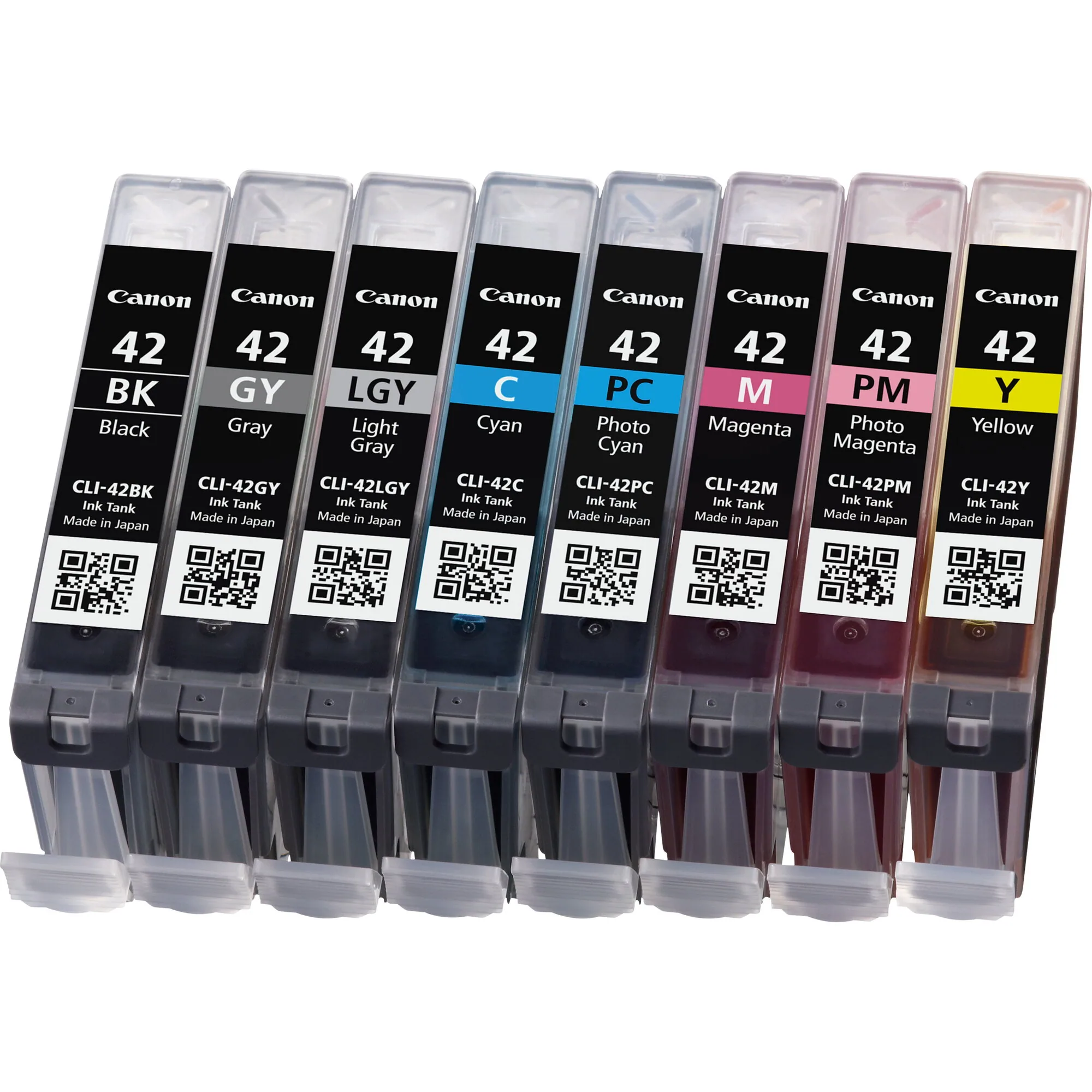 Canon CLI-42 BK/GY/LGY/C/M/Y/PC/PM Multipack mit 8 Tinten – Bild 1