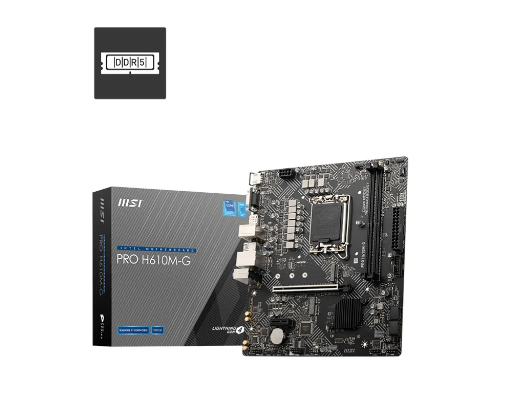 MSI PRO H610M-G Motherboard Intel H610 LGA 1700 micro ATX – Bild 1