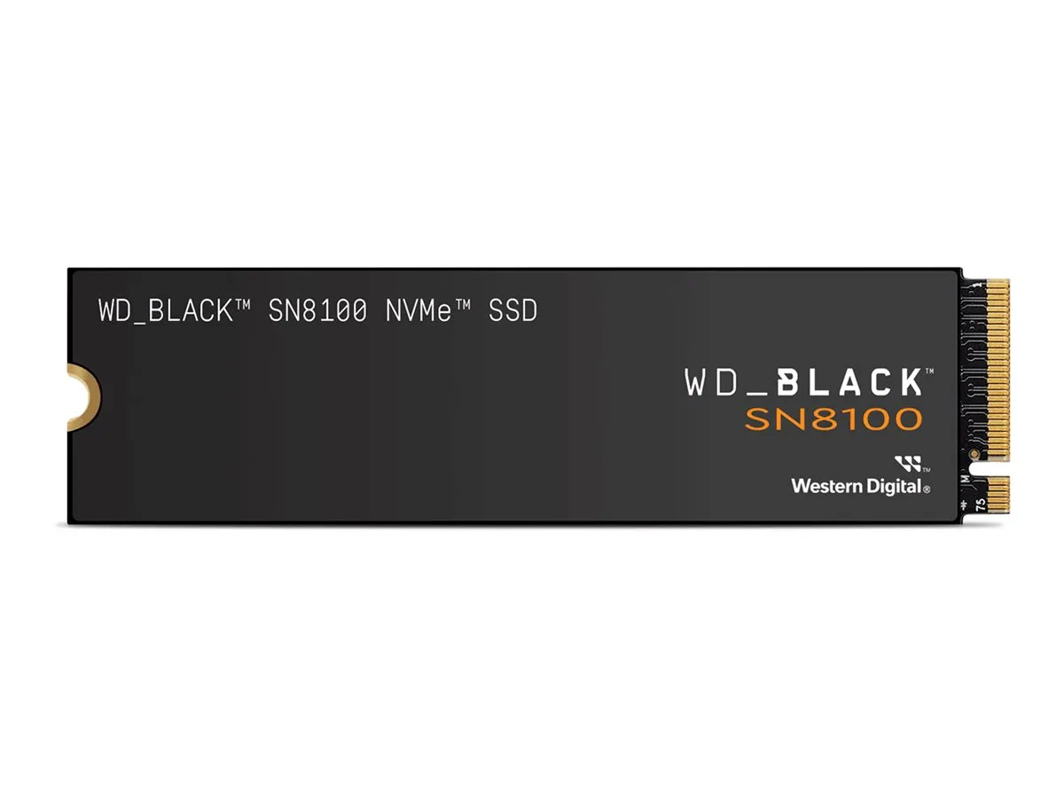 WD SSD M.2 2280 NVMe SN8100 intern Schwarz