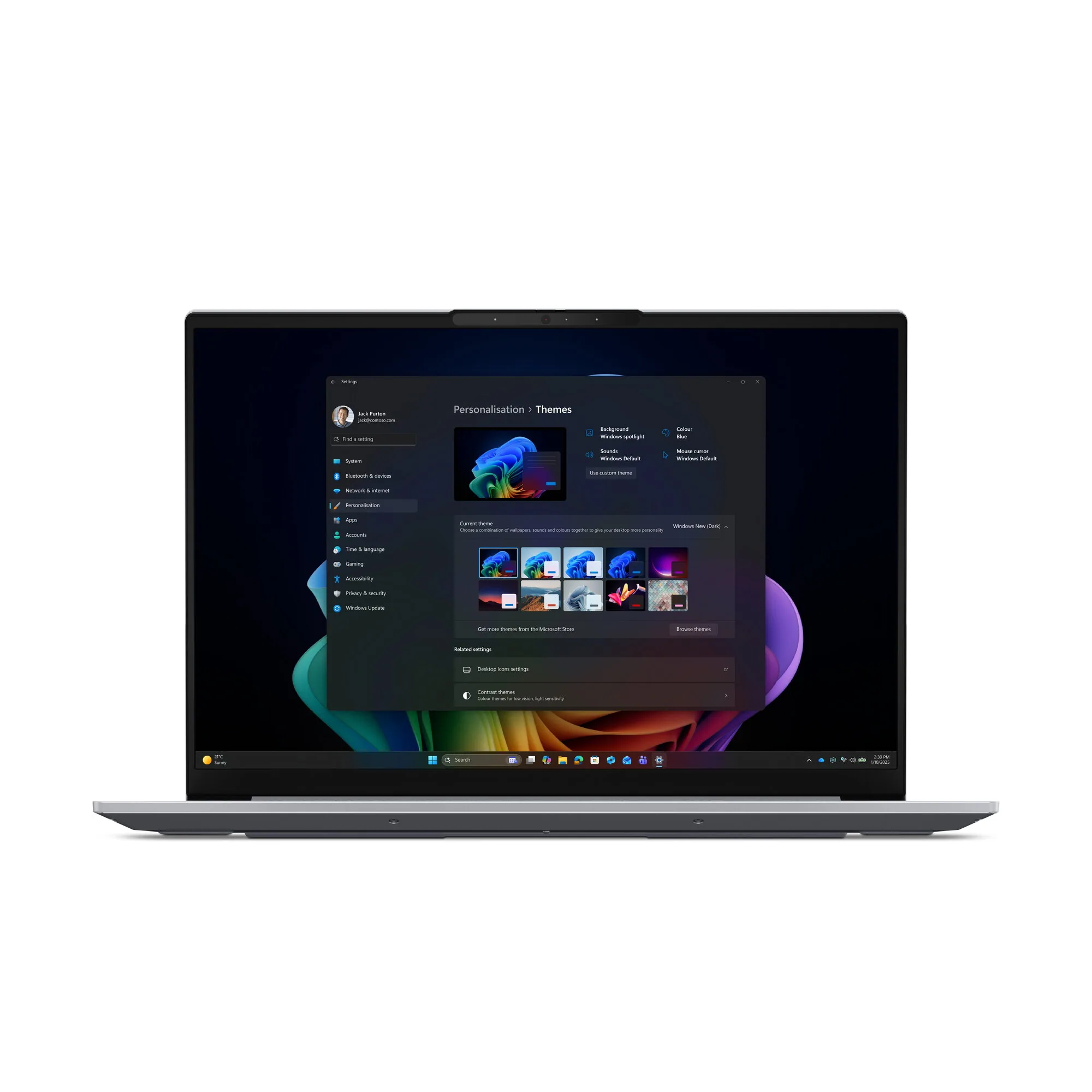 Lenovo ThinkBook 16 G9 IPL Copilot+ PC Intel Core Ultra 5 325 Laptop 40,6 cm (16") WUXGA 16 GB DDR5-SDRAM 512 GB SSD Wi-Fi 7 (802.11be) Windows 11 Pro Grau Deutsch – Bild 2
