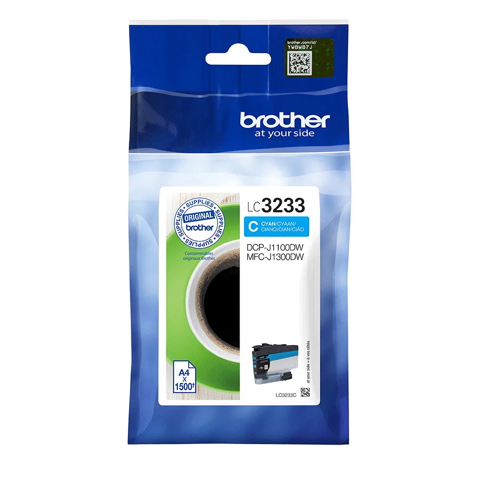 Brother LC3233C Druckerpatrone 1 Stück(e) Original Standardertrag Cyan – Bild 1