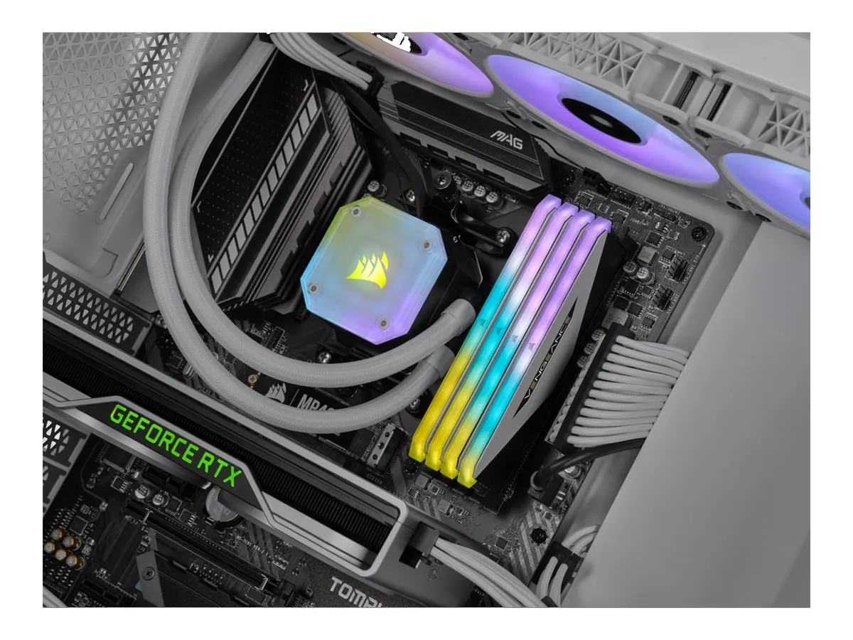 Corsair VENGEANCE RGB DDR4-3200 CL16 32 GB Kit (4x 8 GB) (CMN32GX4M4Z3200C16W)