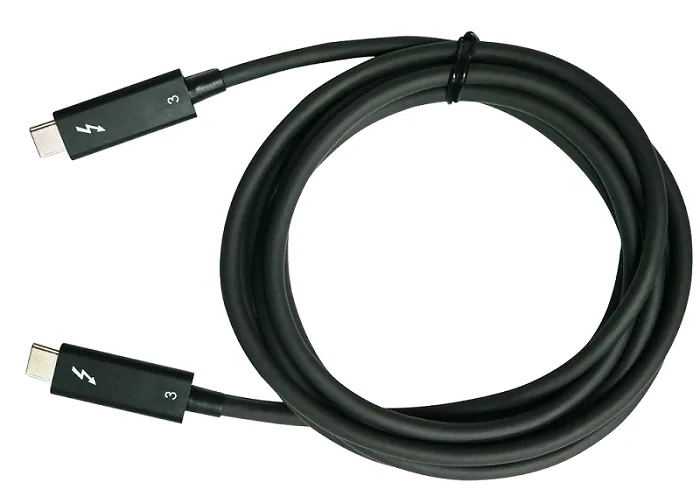 QNAP CAB-TBT315M-40G Thunderbolt-Kabel 1,5 m 40 Gbit/s Schwarz – Bild 1