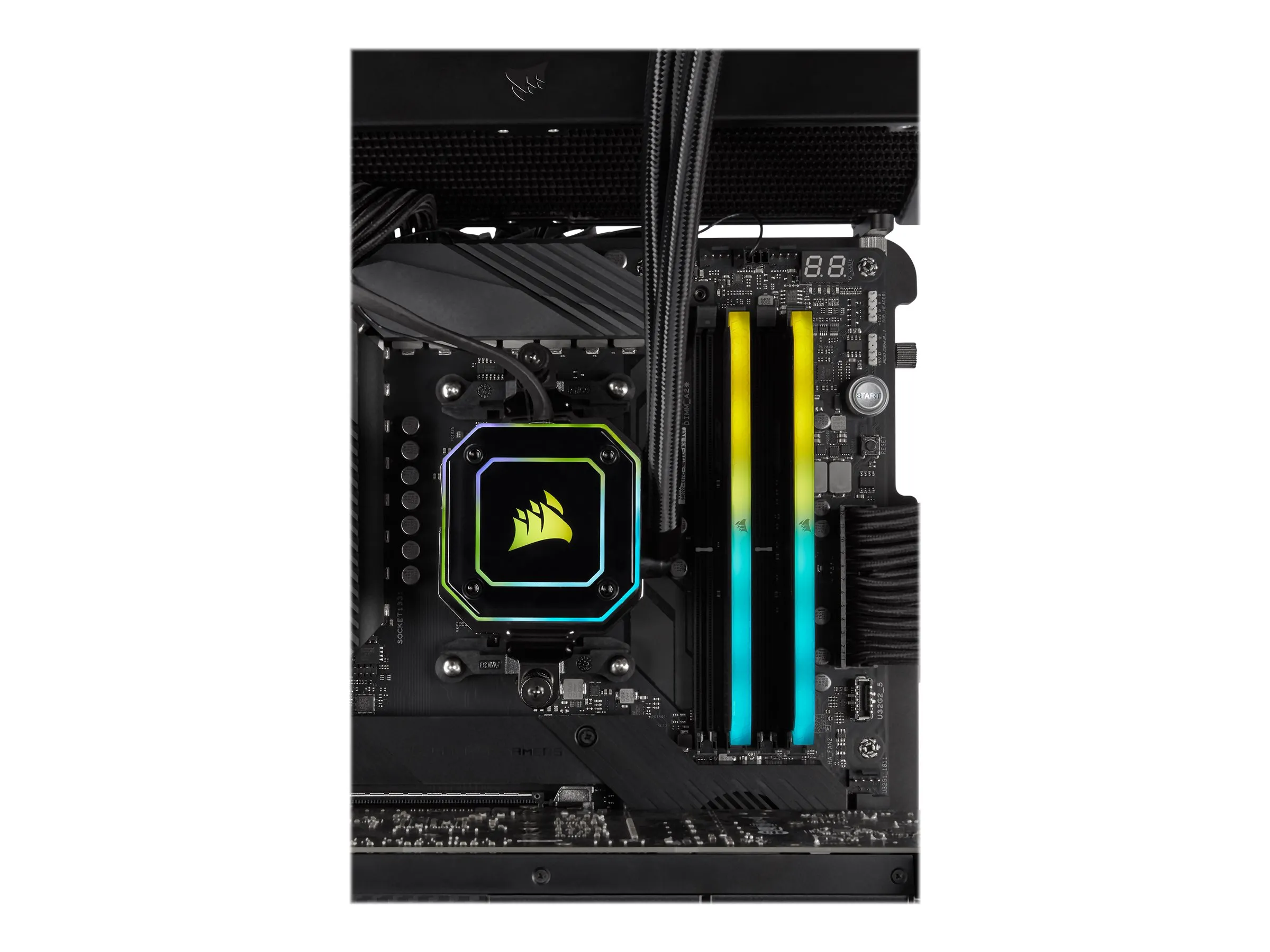 Corsair VENGEANCE RGB DDR4-3200 CL16 32 GB Kit (2x 16 GB) (CMG32GX4M2E3200C16)