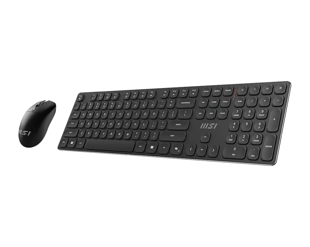 MSI FORGE K210 WIRELESS COMBO Tastatur Maus enthalten Heimbüro USB Schwarz – Bild 2