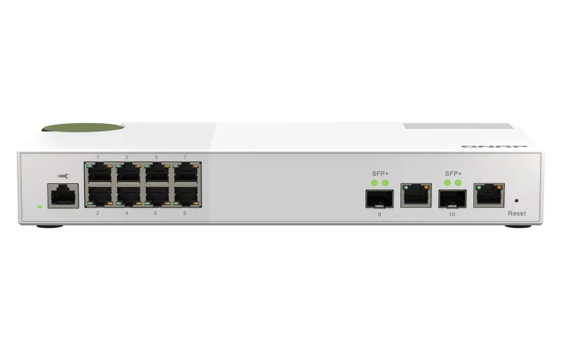 QNAP QSW-M2108-2C Netzwerk-Switch Managed L2 2.5G Ethernet (100/1000/2500) Grau, Weiß – Bild 1