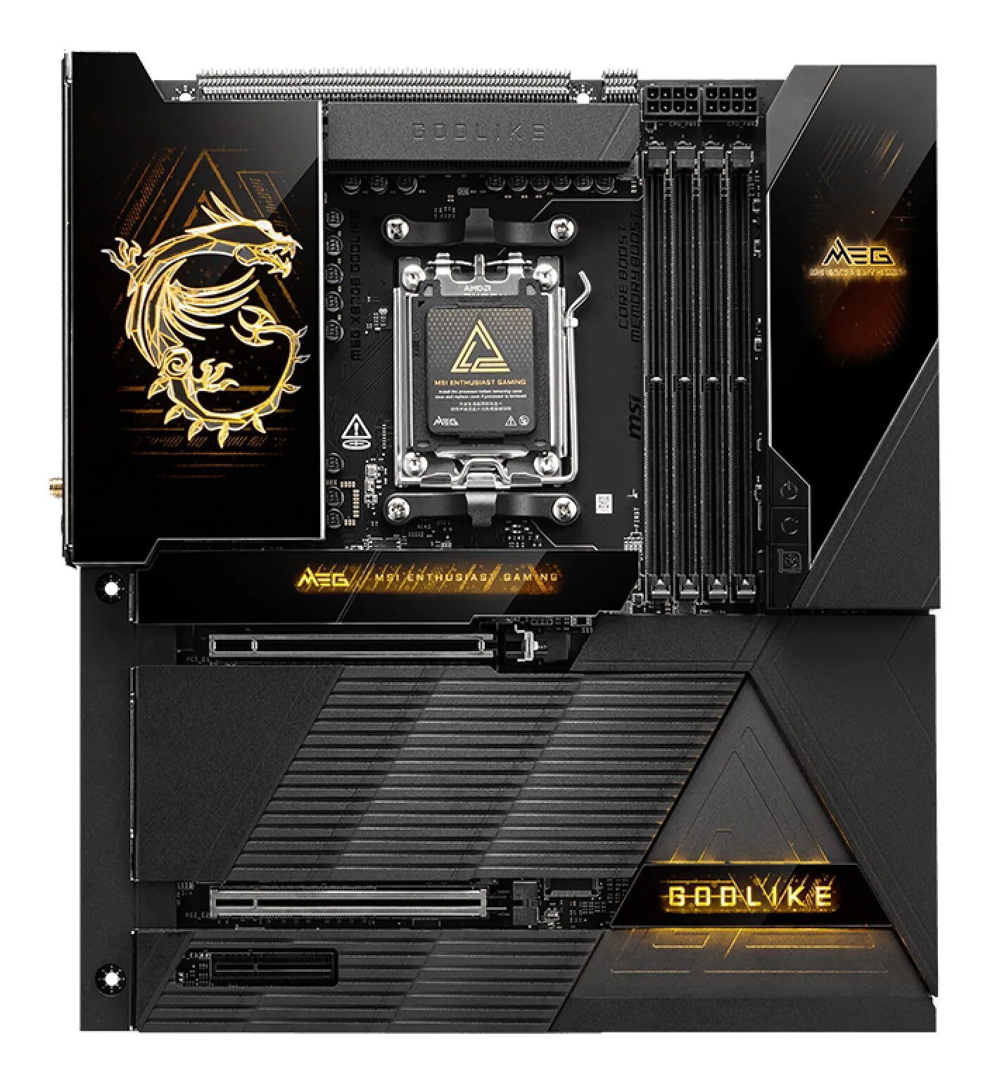 MSI MEG X870E GODLIKE Motherboard AMD X870E Sockel AM5 Erweitertes ATX – Bild 2