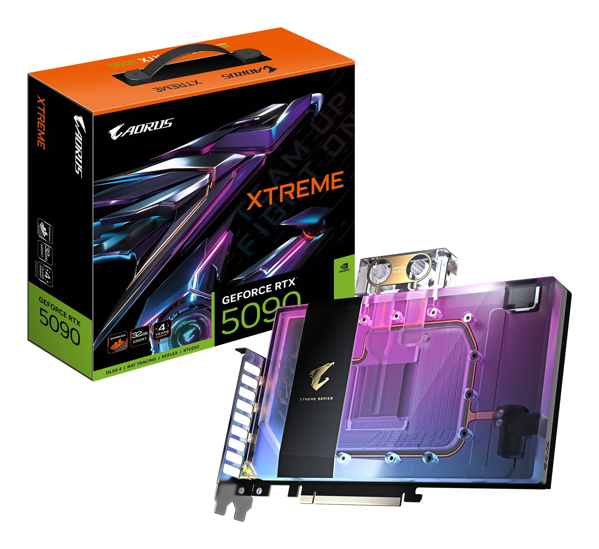 GIGABYTE AORUS GeForce RTX 5090 XTREME WATERFORCE WB 32G Grafikkarte – Bild 1