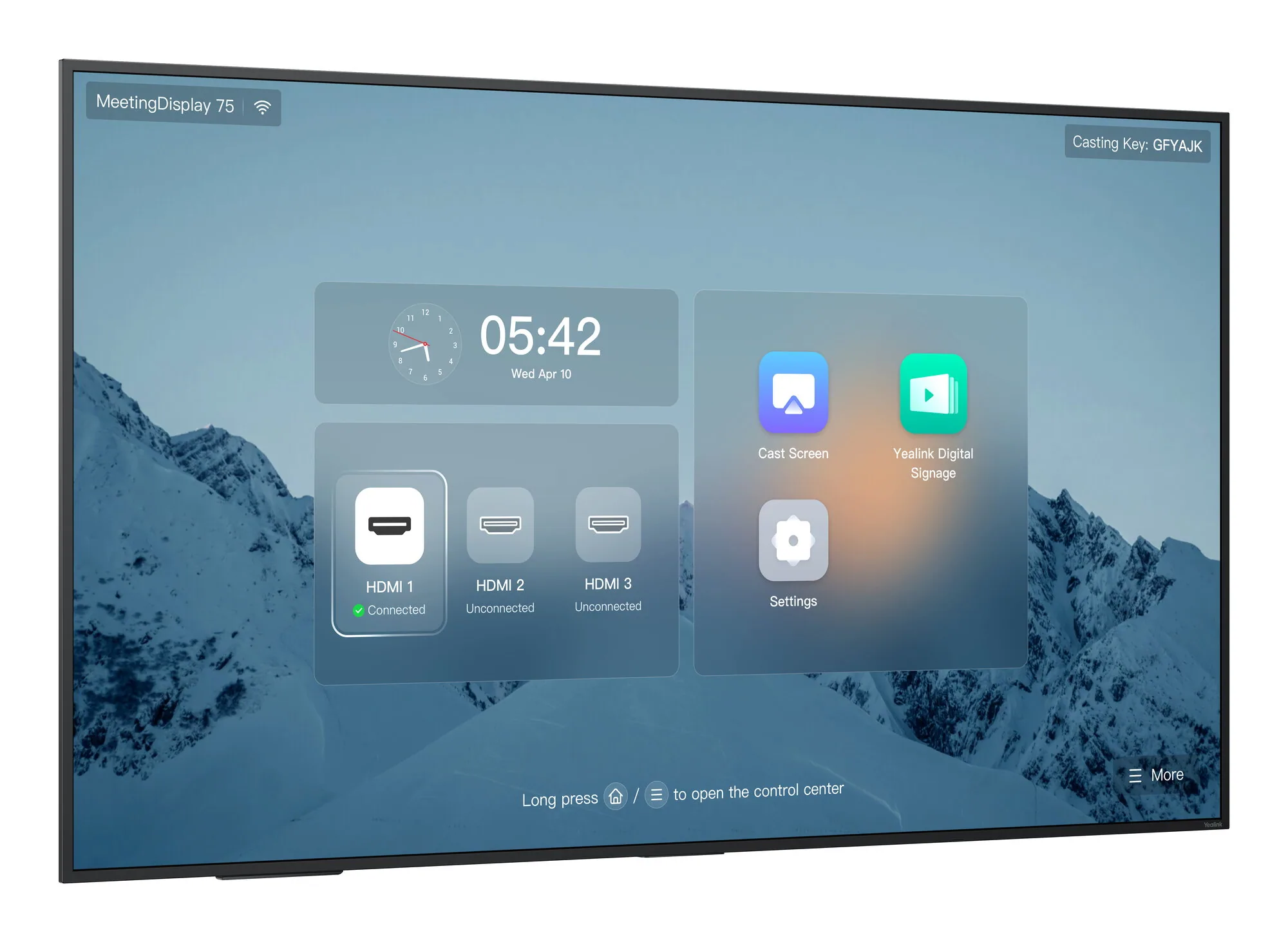 Yealink MeetingDisplay 75'' 165,1 cm (65") 3840 x 2160 Pixel 4K Ultra HD – Bild 2
