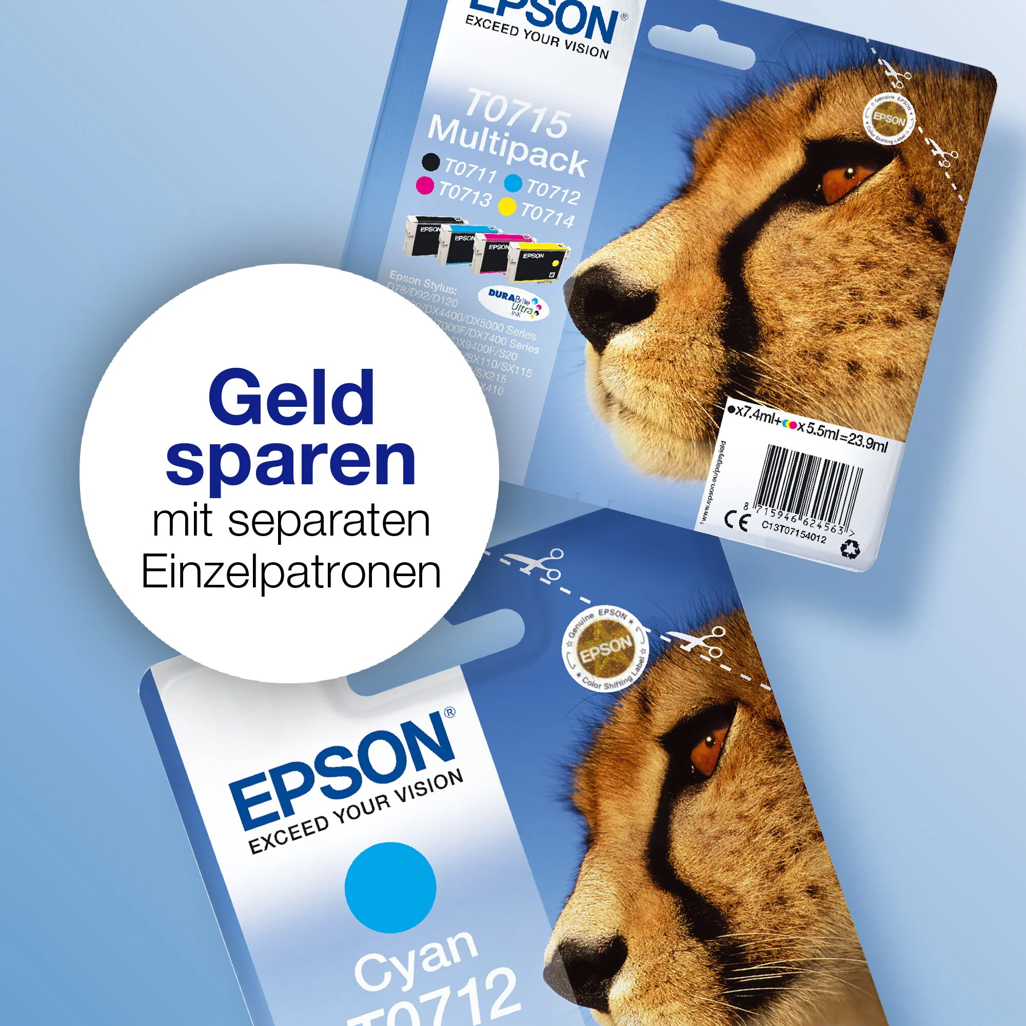 Epson Cheetah Singlepack Black T0711 DURABrite Ultra Ink – Bild 3
