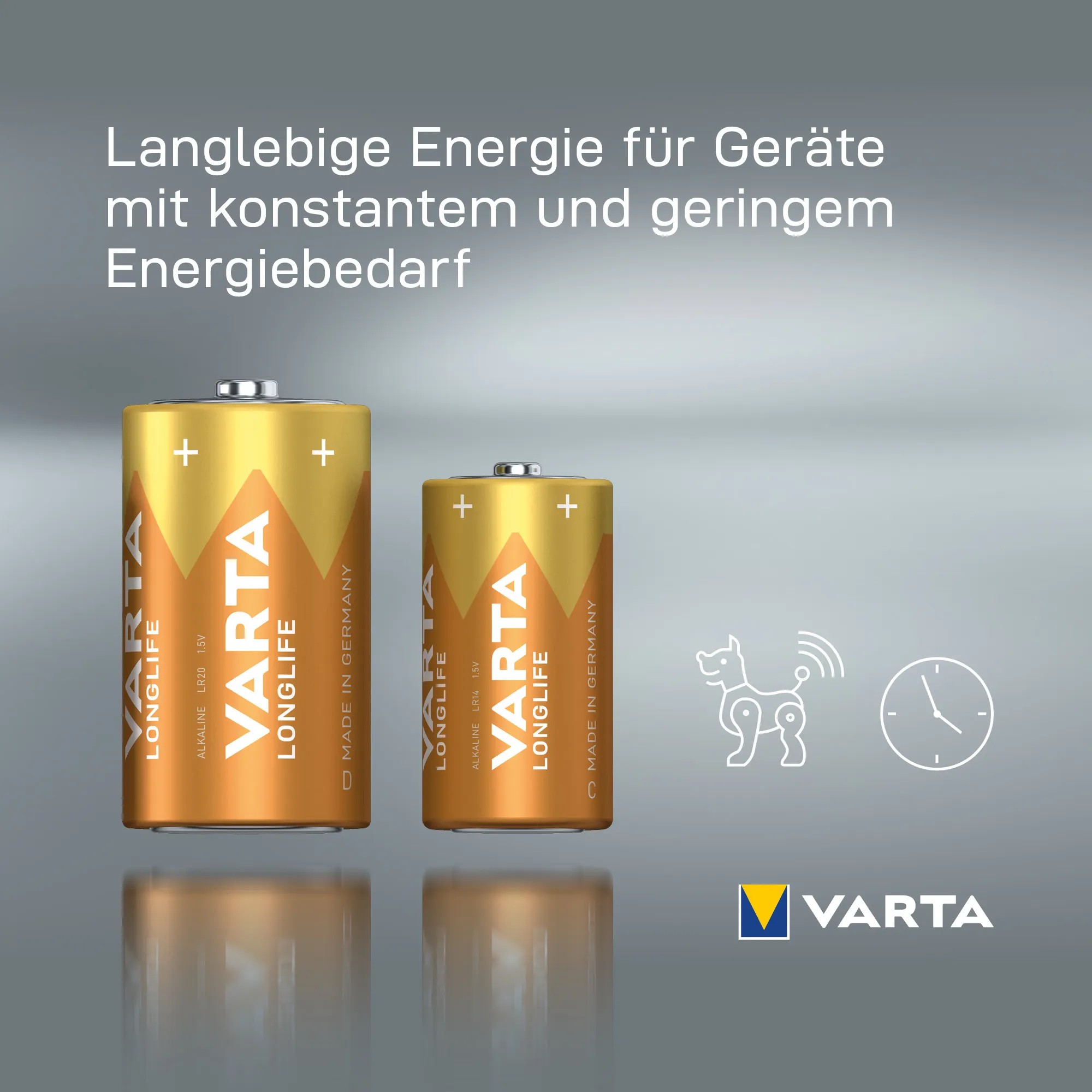 Varta Batterie LONGLIFE D Mono NEU 2 Stück