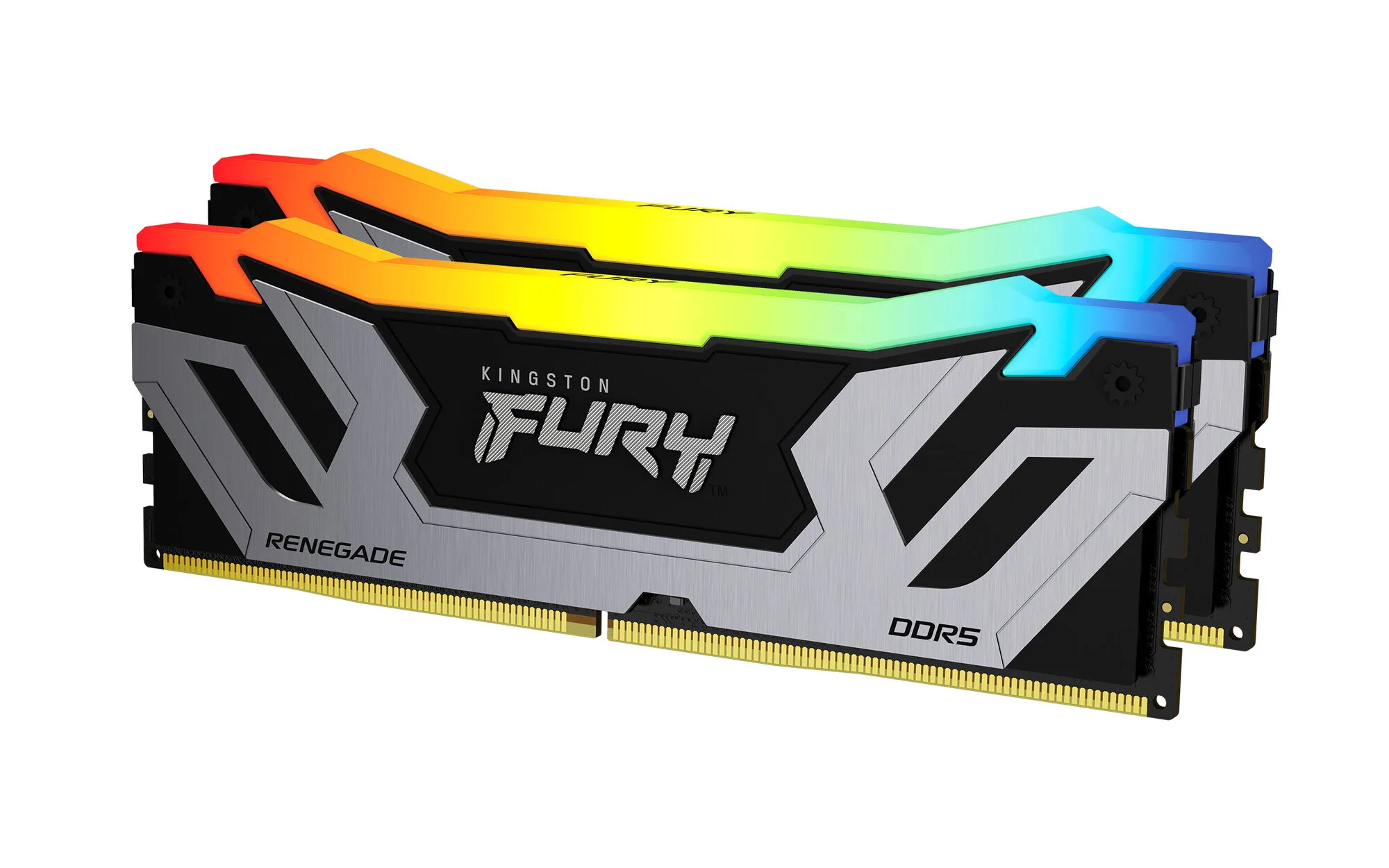 Kingston Technology FURY 48GB 8800MT/s DDR5 CL42 CUDIMM (2er-Kits) Renegade RGB Silver – Bild 2