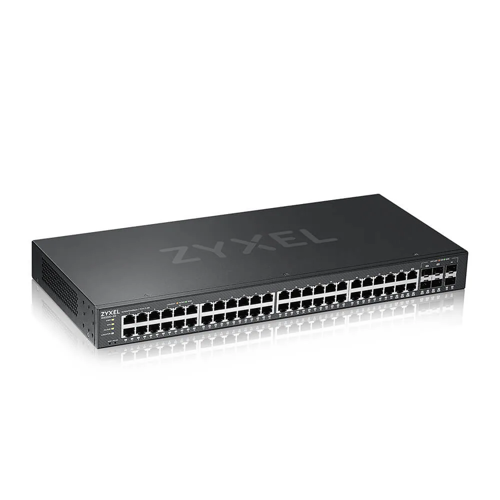 Zyxel GS2220-50-EU0101F Netzwerk-Switch Managed L2 Gigabit Ethernet (10/100/1000) Schwarz – Bild 1