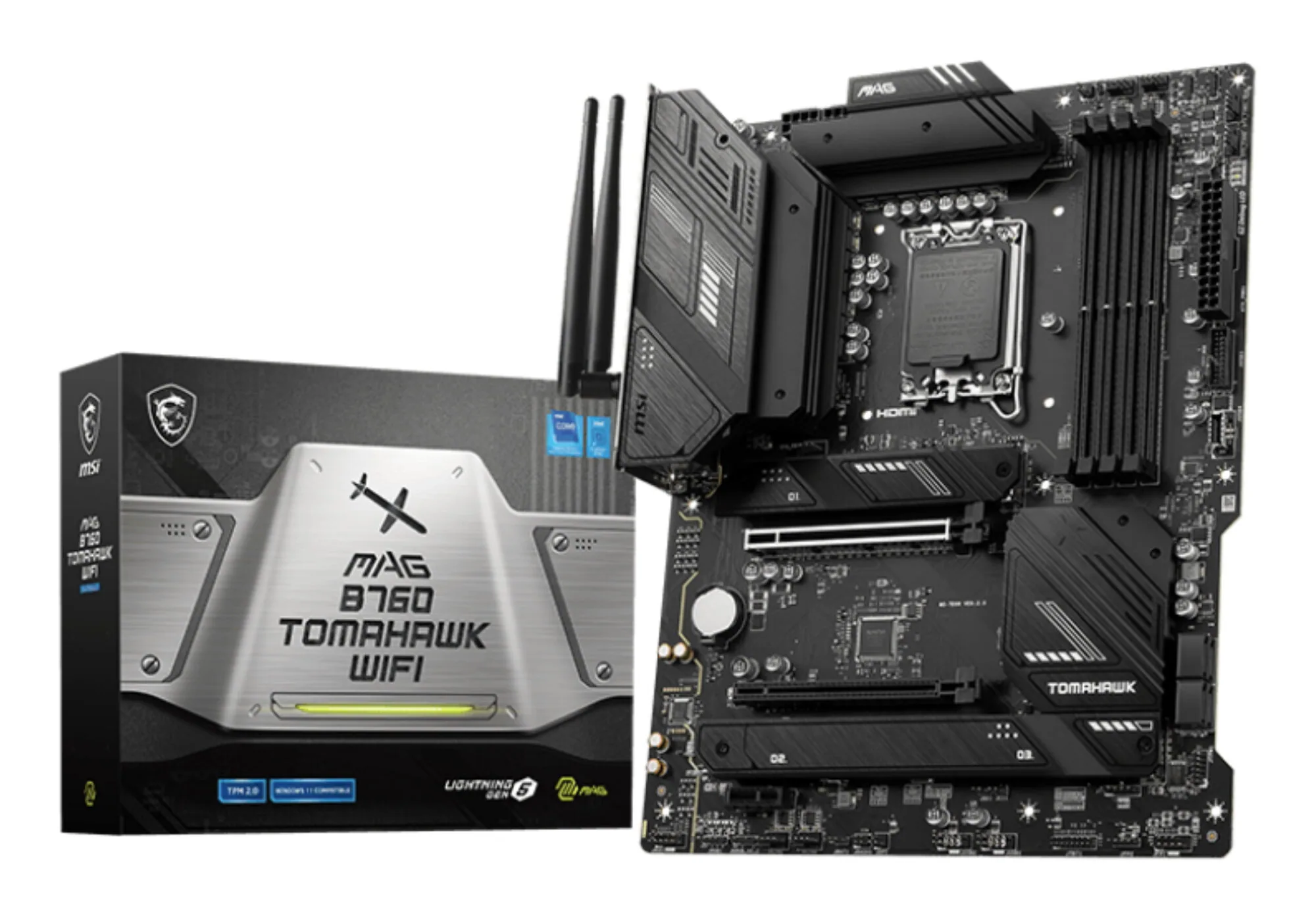 MSI MAG B760 TOMAHAWK WIFI Motherboard Intel B760 LGA 1700 ATX – Bild 1